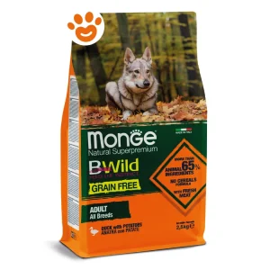 Monge Dog Bwild Grain Free Adult All Breeds Anatra e Patate
