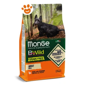 Monge Dog Bwild Grain Free Mini Adult Anatra e Patate