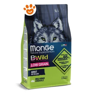 Monge Dog Bwild Low Grain Adult All Breeds Cinghiale