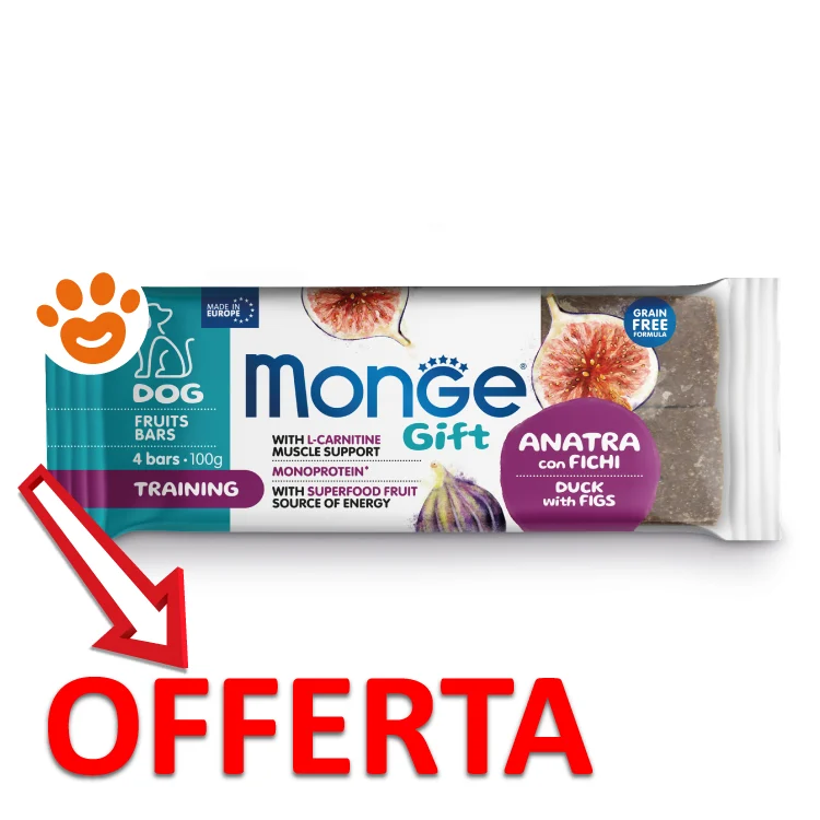 Monge Dog Gift Fruits Bars Training Anatra e Fichi - Image 2