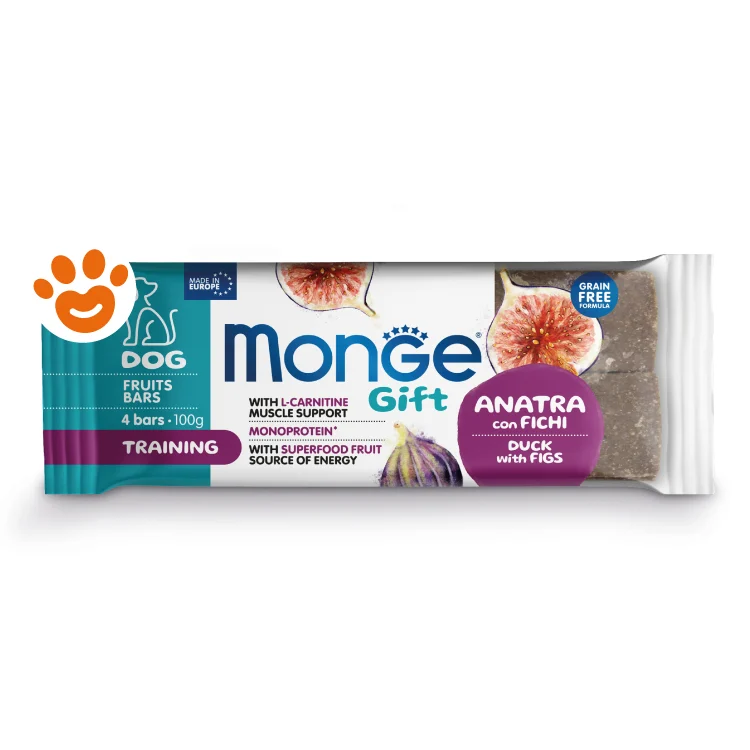 Monge Dog Gift Fruits Bars Training Anatra e Fichi