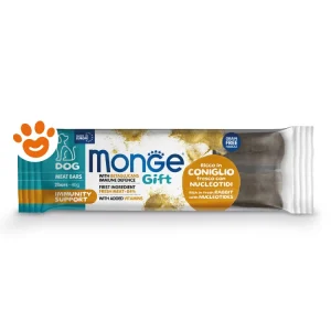 Monge Dog Gift Meat Bars Immunity Support Coniglio Fresco con Nucleotidi e Betaglucani