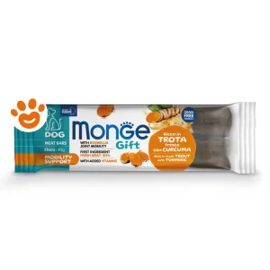 Monge Dog Gift Meat Bars Mobility Support Trota e Curcuma