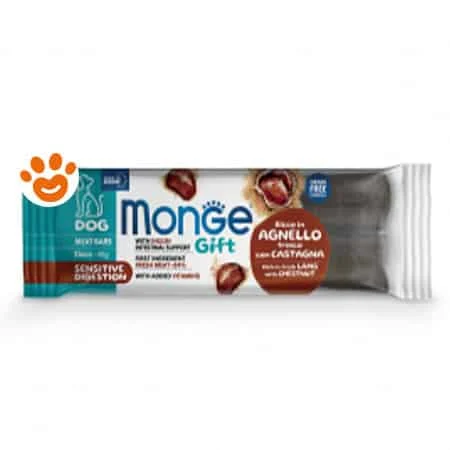 Monge Dog Gift Meat Bars Sensitive Digestion Agnello con Castagne