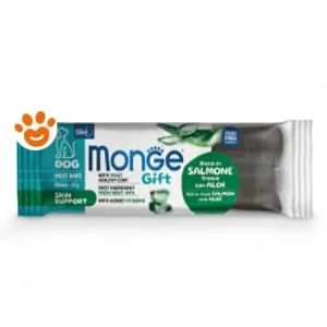 Monge Dog Gift Meat Bars Skin Support Salmone con Aloe