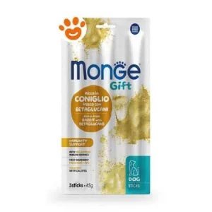 Monge Dog Gift Sticks Immunity Support Coniglio con Betaglucani