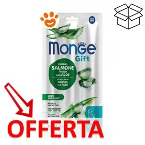 Monge Dog Gift Sticks Skin Support Salmone con Aloe Vera - Image 2