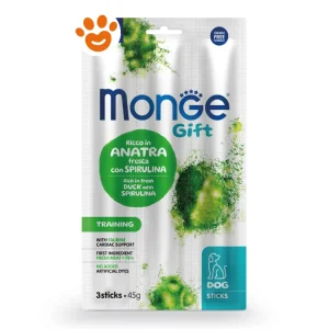 Monge Dog Gift Sticks Training Anatra e Spirulina