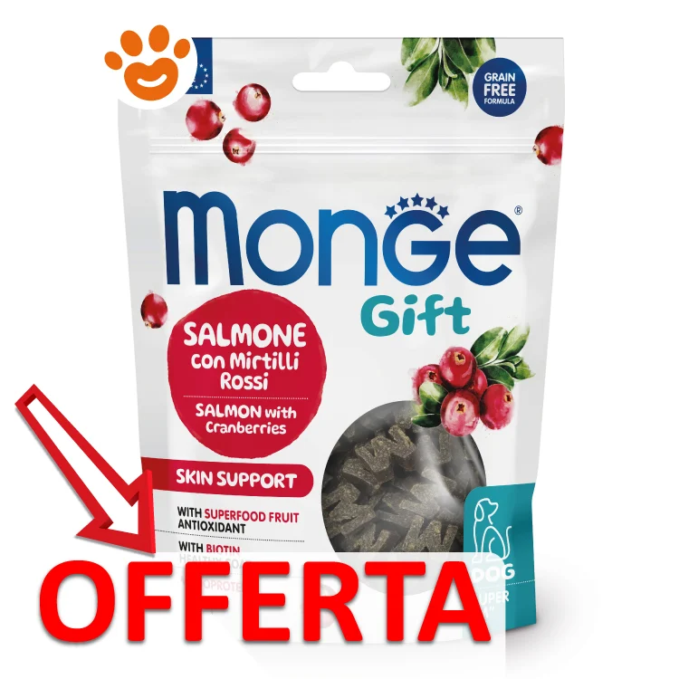 Monge Dog Gift Super M Skin Suppport Salmone e Mirtilli Rossi - Image 2