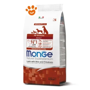 Monge Dog Natural Superpremium Adult All Breeds Agnello Riso e Patate