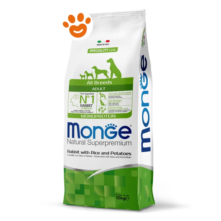Monge Dog Natural Superpremium Adult All Breeds Coniglio Riso e Patate - Image 2