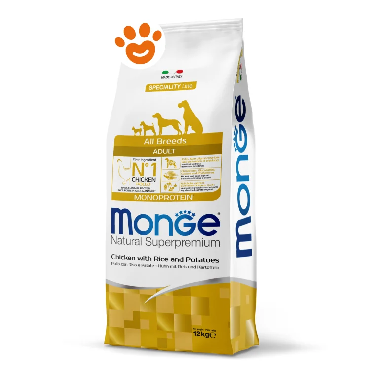 Monge Dog Natural Superpremium Adult All Breeds Pollo Riso e Patate