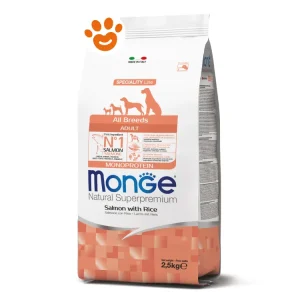Monge Dog Natural Superpremium Adult All Breeds Salmone e Riso