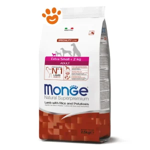 Monge Dog Natural Superpremium Adult Extra Small Agnello e Riso