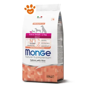 Monge Dog Natural Superpremium Adult Extra Small Salmone e Riso