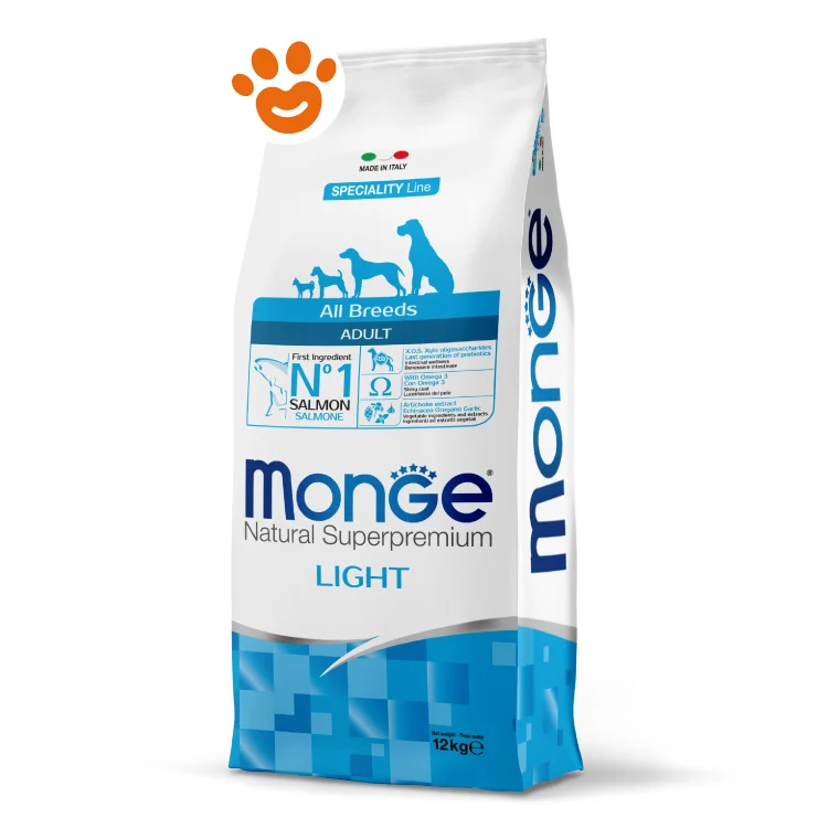Monge Dog Natural Superpremium Adult Light All Breeds Salmone E Riso - Image 2