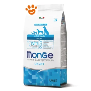 Monge Dog Natural Superpremium Adult Light All Breeds Salmone E Riso