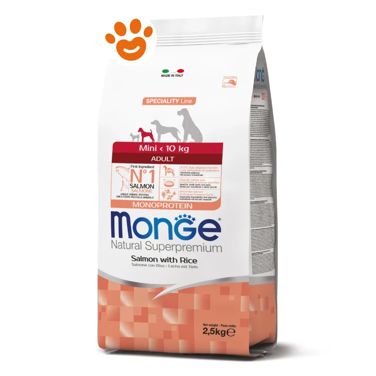 Monge Dog Natural Superpremium Adult Mini Salmone - Image 2