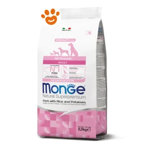 Monge Dog Natural Superpremium All Breeds Adult Maiale e Riso