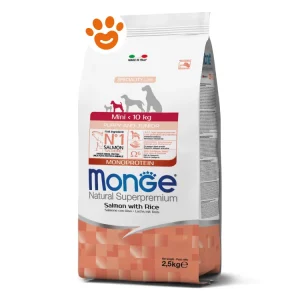 Monge Dog Natural Superpremium Mini Puppy & Junior Salmone e Riso