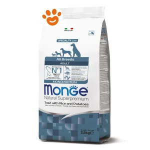 Monge Dog Natural Superpremium Monoprotein Adult All Breeds Trota Riso e Patate