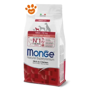 Monge Dog Natural Superpremium Puppy e Junior Mini Pollo