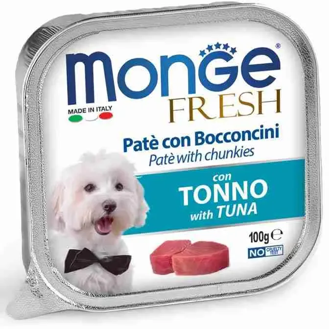 MONGE FRESH CANE BOCCONI IN PATÈ GR 100 TONNO