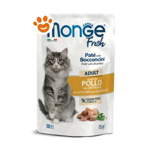 Monge Fresh Cat Adult Paté con Bocconcini Ricco in Pollo con Ortaggi