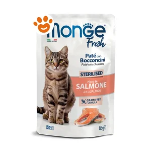 Monge Fresh Cat Adult Sterilised Paté con Bocconcini Ricco in Salmone
