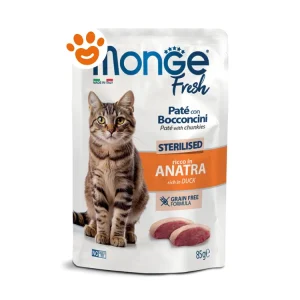 Monge Fresh Cat Sterilised Paté con Bocconcini Ricco in Anatra