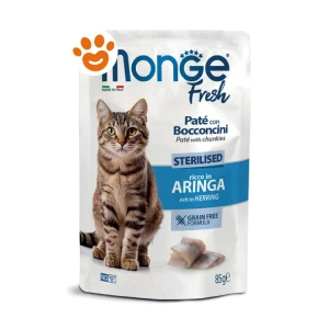Monge Fresh Cat Sterilised Paté con Bocconcini Ricco in Aringa