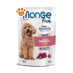 Monge Fresh Dog Adult Paté con Bocconcini ricco in Manzo
