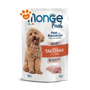 Monge Fresh Dog Adult Paté con Bocconcini ricco in Tacchino