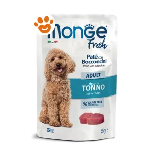 Monge Fresh Dog Adult Patè con Bocconcini ricco in Tonno