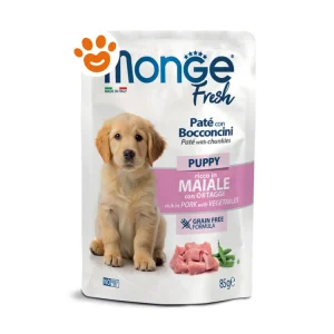 Monge Fresh Dog Puppy Paté con Bocconcini Ricco in Maiale con Ortaggi