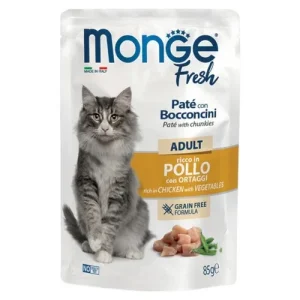 MONGE Fresh Gatto Adult Patè GF Pollo 85gr