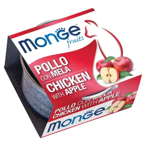 MONGE Fruit Gatto Pollo Mela 80gr