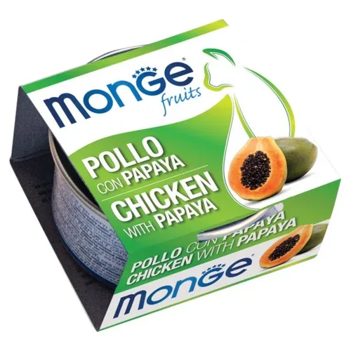 MONGE Fruit Gatto Pollo Papaya 80gr