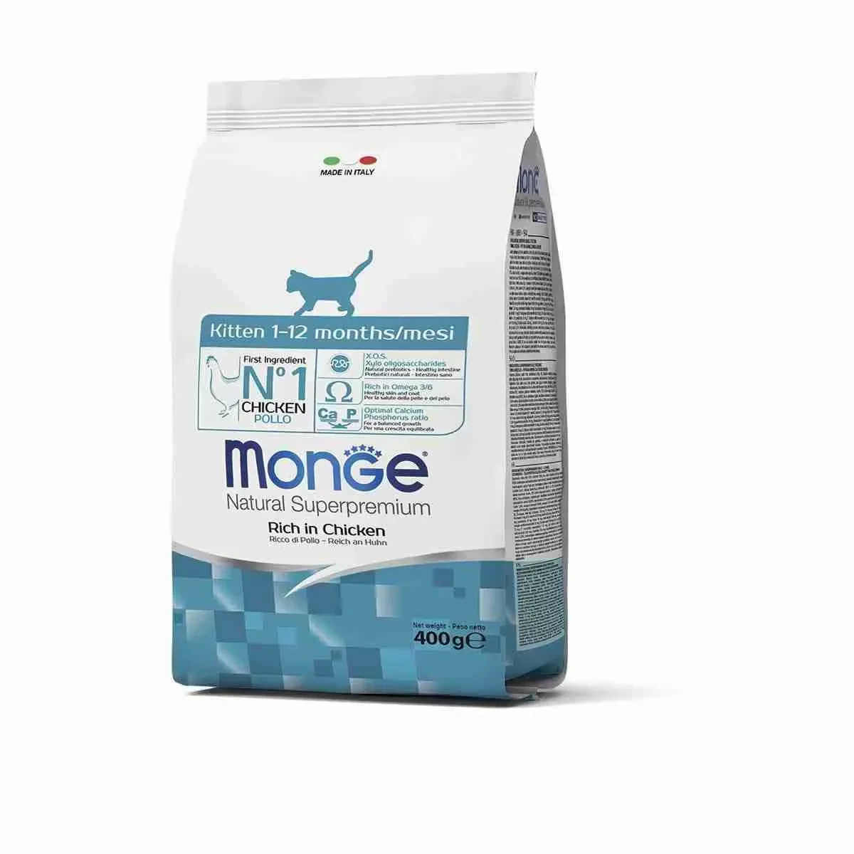 MONGE GATTO CROCCANTINI GR 400 KITTEN POLLO