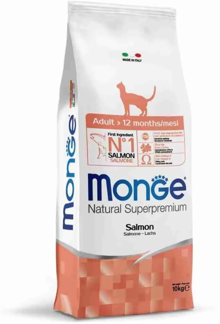 MONGE GATTO CROCCANTINI KG 10 ADULT SALMONE