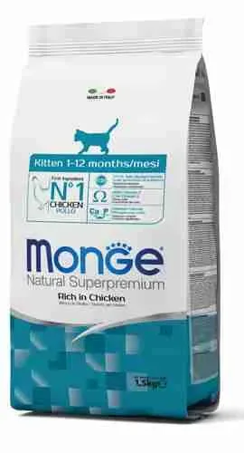MONGE GATTO CROCCANTINI KG 1,5 KITTEN POLLO