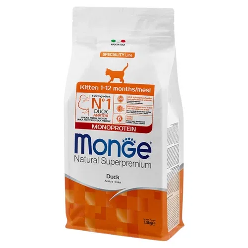 MONGE Gatto Kitten Anatra 1,5Kg