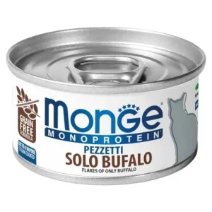 MONGE Gatto Monoprtein Sfilaccetti Bufalo 80gr