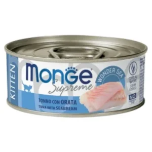 MONGE Gatto Supreme Kitten Tonno con Orata 80Gr