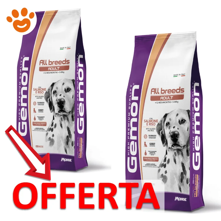 Monge Gemon Dog Adult All Breed Salmone e Riso - Image 2