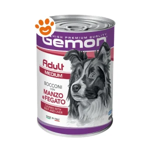 Monge Gemon Dog Adult Medium Bocconi con Manzo e Fegato