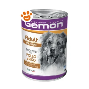 Monge Gemon Dog Adult Medium Bocconi con Pollo e Riso