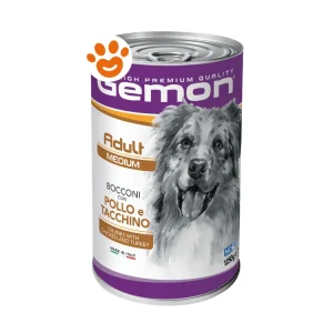 Monge Gemon Dog Adult Medium Bocconi con Pollo e Tacchino