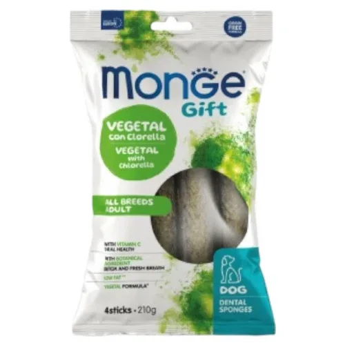 MONGE Gift Cane Dental All Breeds Vegetal 210gr
