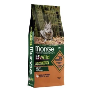 Monge Natural Superpremium Bwild Grain Free Cane Adult Anatra Con Patate